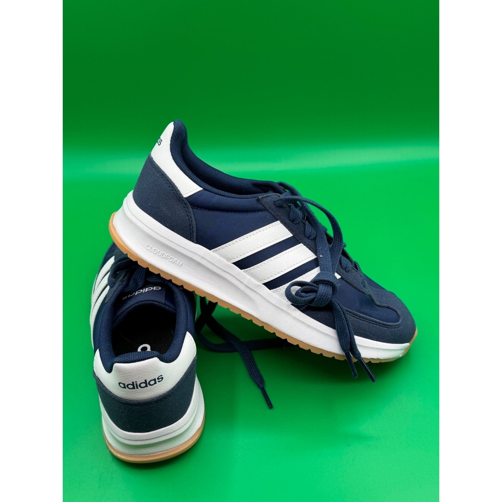 Adidas Run 60s 2.0 Navy Blue White Cloudfoam Sneakers Gum Sole Low Top